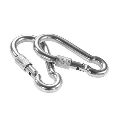 Un bon prix. 316 Fermeture à vis en acier inoxydable Carabiner crochets Carabiner lourd de service Spring Snap Crochet avec fermeture à vis en ligne