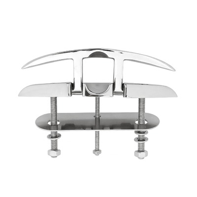 Un bon prix. Taquets de bateau pliants en acier inoxydable 316, qualité Marine, taquets de quai de bateau rabattables, taquet de corde avec plaques de support pour pont en ligne
