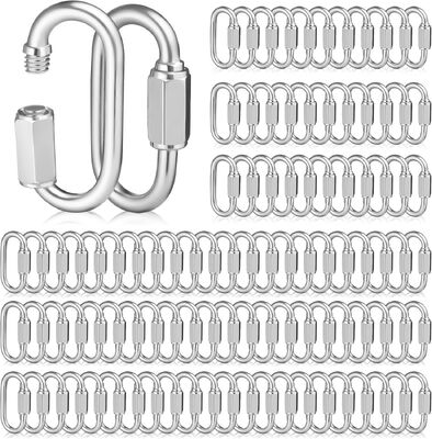 L'acier inoxydable poli 304 Lien de connexion rapide Emballage personnalisable Chaîne de vis de sécurité maritime 304 Liens rapides standard