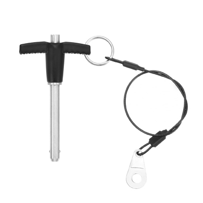 Un bon prix. Goupille à dégagement rapide avec poignée en T, bouton-poussoir en acier inoxydable 304, goupille à dégagement rapide pour le matériel marin en ligne