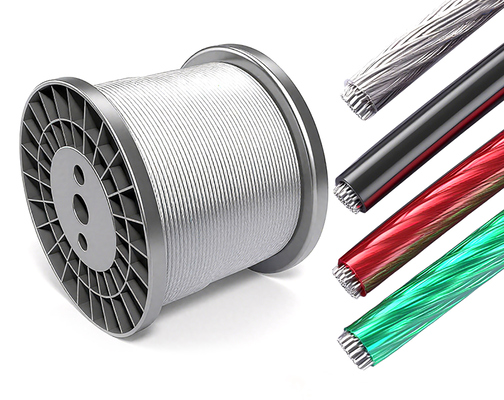 Un bon prix. Cable en acier revêtu de PVC longueur personnalisée certifié ISO9001 en ligne